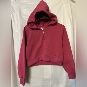 Athleta girl hooded 1/4 zipper sweater size Large (12)